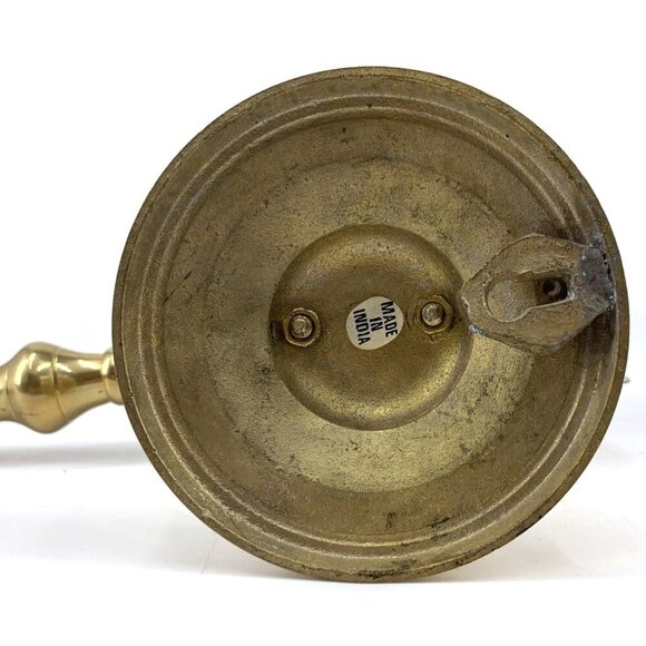 Brass Wall Mount Sconce Candle Holders 9" Set of 2 India Vintage - Picture 7 of 12